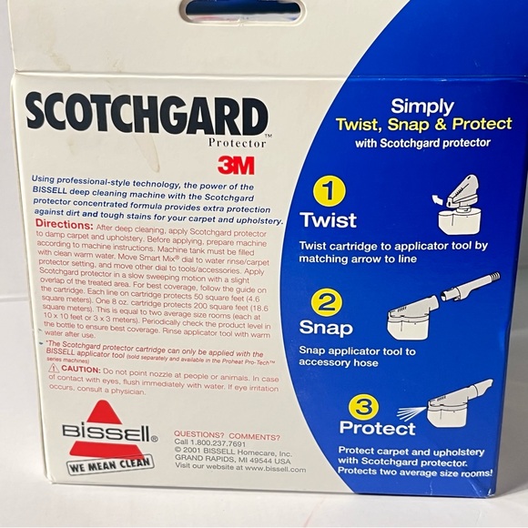 2 Packs Bissell Scotchgard 3M Extra Protection Carpet Cleaning 8oz - Picture 3 of 5